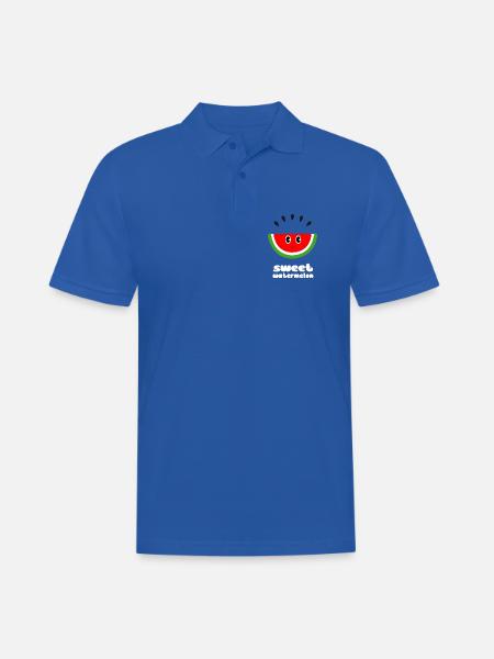 Süße Wassermelone - Männer Poloshirt - Royalblau