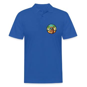 Cheval Drôle Dessin Animé Plage D’été Lunettes De Soleil Cool - Polo Homme - bleu royal - Devant - Kai (181cm)
