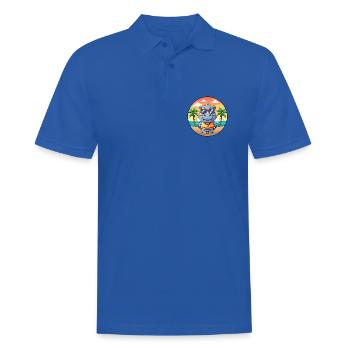 Nilpferd Lustige Cartoon Sommer Strand Sonnenbrille - Männer Poloshirt - Royalblau - Vorne - Kai (181cm)
