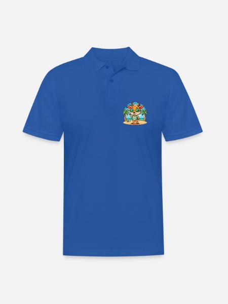 Antelope Funny Cartoon Summer Beach Sunglasses - Men's Polo Shirt - royal blue