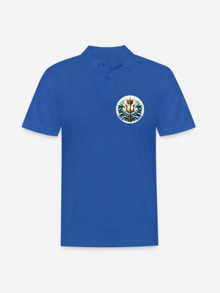 Trident Symbol - Men's Polo Shirt - royal blue