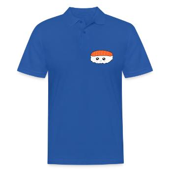 Kawaii,Nigiri,Salmon,Fish, Rice, Japan Cuisine - Men's Polo Shirt - royal blue - Front - Kai (181cm)