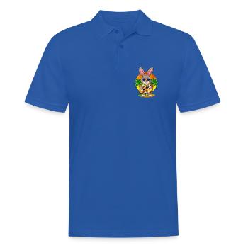Lunettes de soleil de plage d’été de lapin drôle hawaïenne - Polo Homme - bleu royal - Devant - Kai (181cm)