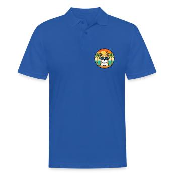 Burmesische Katzenrasse Cartoon Sonnenbrille Strand - Männer Poloshirt - Royalblau - Vorne - Kai (181cm)