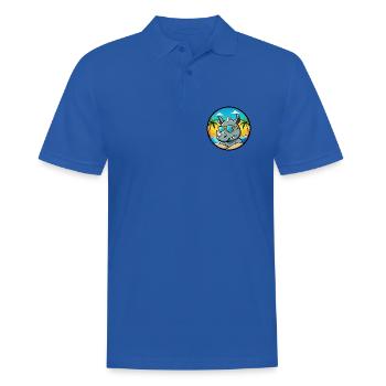 Rhino Lustige Cartoon Sommer Strand Sonnenbrille Cool - Männer Poloshirt - Royalblau - Vorne - Kai (181cm)
