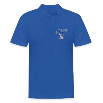 Ziele hab ich genug – nur zu wenig Munition - Männer Poloshirt - Royalblau - Vorne - Kai (181cm)