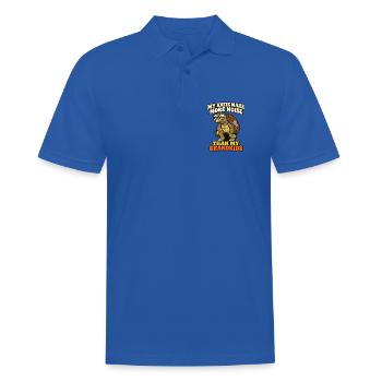 Meine Knie machen mehr Lärm als die meiner Enkelkinder Komisch - Männer Poloshirt - Royalblau - Vorne - Kai (181cm)