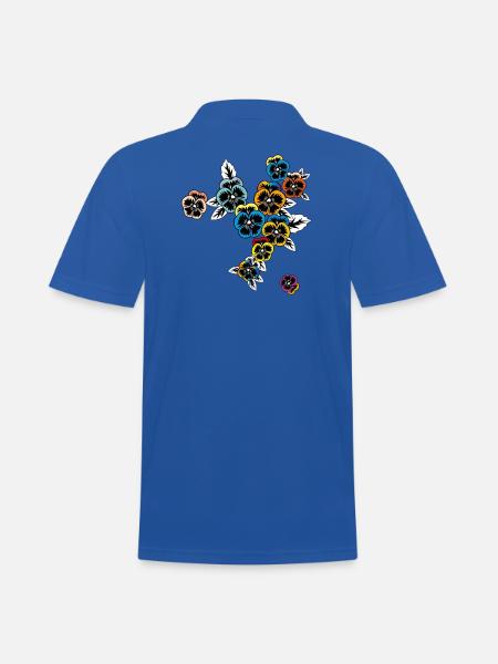 Pansy Spring - Men's Polo Shirt - royal blue