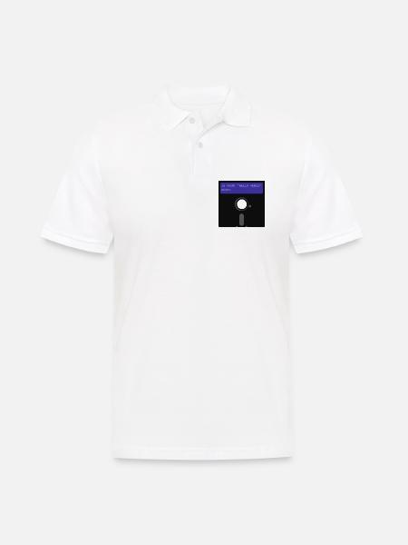 floppy disk - Men's Polo Shirt - white