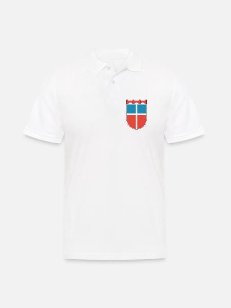 Wappen Saarland 1948 - Männer Poloshirt - Weiß
