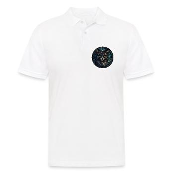 Pixie Bob Katzenrasse Aquarellglas - Männer Poloshirt - Weiß - Vorne - Kai (181cm)