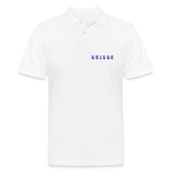 SUISSE. PAYS. GENEVE. SUISSE. HUMOUR. PAYS - Polo Homme - blanc - Devant - Kai (181cm)