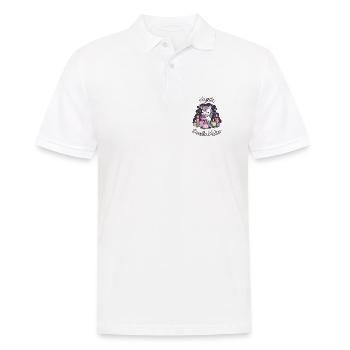 Mystischer Kerzenhersteller. - Männer Poloshirt - Weiß - Vorne - Kai (181cm)