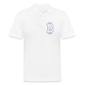 Bitcoin bitcoin BITCOIN Bitcoin - Männer Poloshirt - Weiß - Vorne - Kai (181cm)