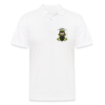 Beer‘d Bier Brauen Bart Wortspiel Brauer Geschenk - Männer Poloshirt - Weiß - Vorne - Kai (181cm)