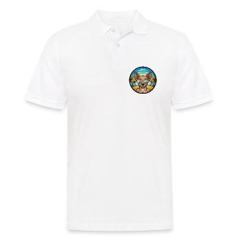 Mexikanische haarlose Hunderasse Cartoon Sonnenbrille Strand - Männer Poloshirt - Weiß - Vorne - Kai (181cm)