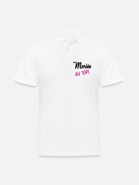 MARRIAGE - Men's Polo Shirt - white