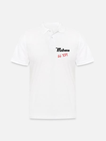 MISTRESS - Men's Polo Shirt - white