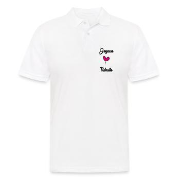 RETRAITE. BONNE RETRAITE. JOYEUSE RETRAITE - Polo Homme - blanc - Devant - Kai (181cm)
