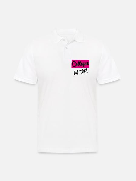 COLLEGUE - Polo Homme - blanc