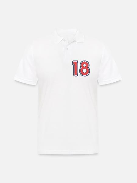 18. 18 YEARS OLD - Men's Polo Shirt - white