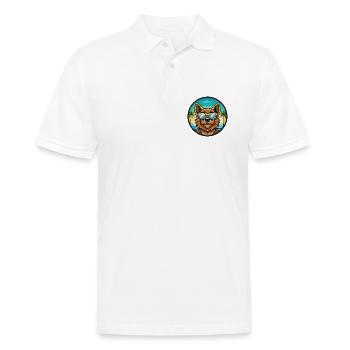 Griffon Bruxellois Hunderasse Cartoon Sonnenbrille - Männer Poloshirt - Weiß - Vorne - Kai (181cm)