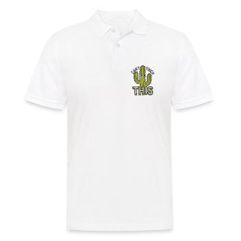 Can't Touch This - Men's Polo Shirt - white - Front - Kai (181cm)