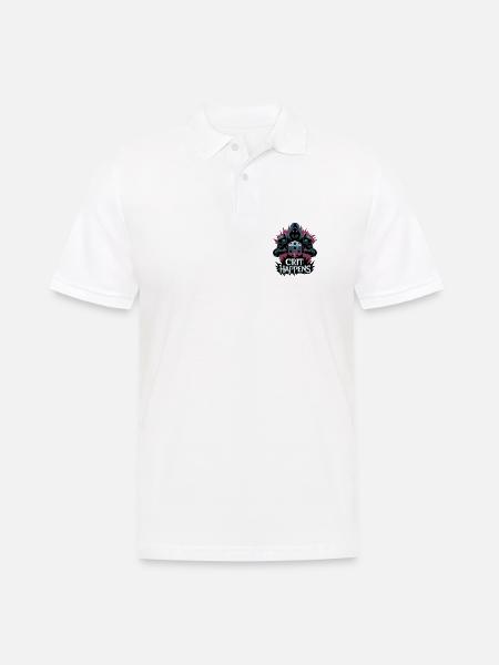 Crit Happens - Men's Polo Shirt - white
