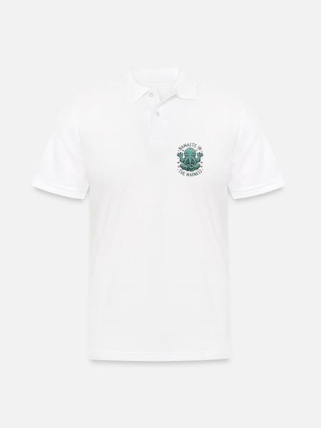 Namaste In The Madness - Men's Polo Shirt - white