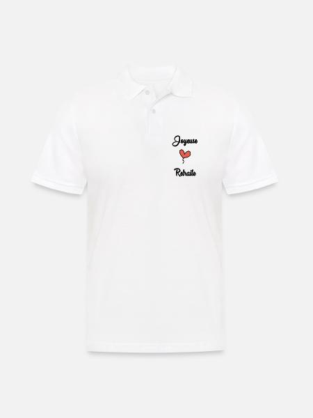 COLLEAGUE. START. RETIREMENT - Men's Polo Shirt - white