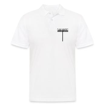Ihr dürft entscheiden, heiraten oder nicht heirat - Männer Poloshirt - Weiß - Vorne - Kai (181cm)