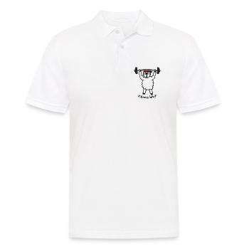 Fitness ScHoF - Männer Poloshirt - Weiß - Vorne - Kai (181cm)