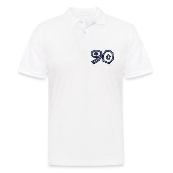 90 - Männer Poloshirt - Weiß - Vorne - Kai (181cm)