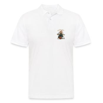 Né pour tambouriner - Polo Homme - blanc - Devant - Kai (181cm)