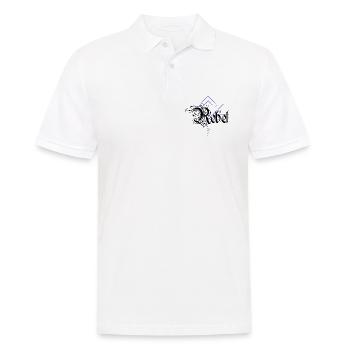 Rebel - Männer Poloshirt - Weiß - Vorne - Kai (181cm)