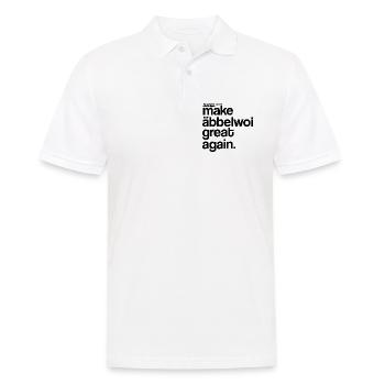 make äbbelwoi great again - Männer Poloshirt - Weiß - Vorne - Kai (181cm)