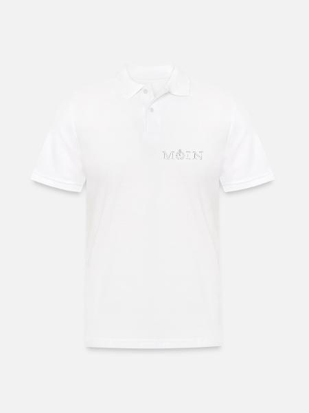 Moin - Männer Poloshirt - Weiß