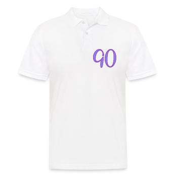 90 - Männer Poloshirt - Weiß - Vorne - Kai (181cm)
