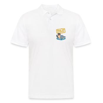 Sceau d’approbation - Polo Homme - blanc - Devant - Kai (181cm)