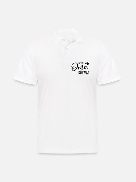 Beste Oma der Welt - Männer Poloshirt - Weiß
