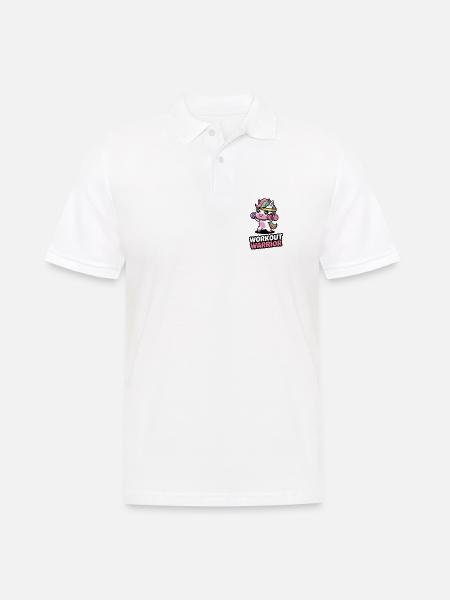 Workout Warrior - Men's Polo Shirt - white
