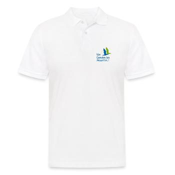 Charentes Maritimes - Vos Gueules Les Mouettes ! - Polo Homme - blanc - Devant - Kai (181cm)