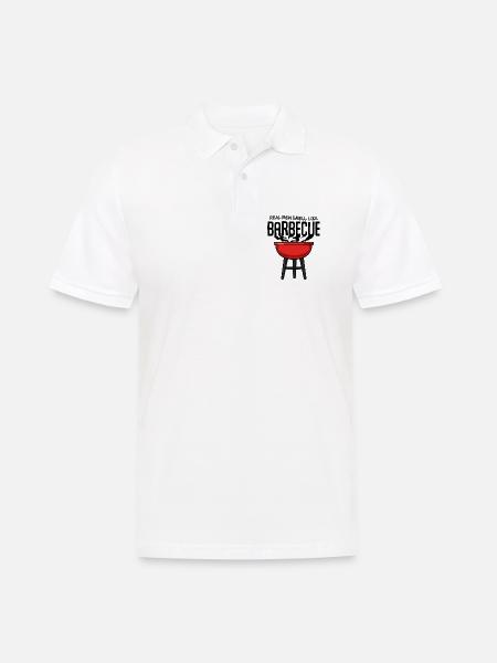 Red Kettle Grill Illustration - Polo Homme - blanc