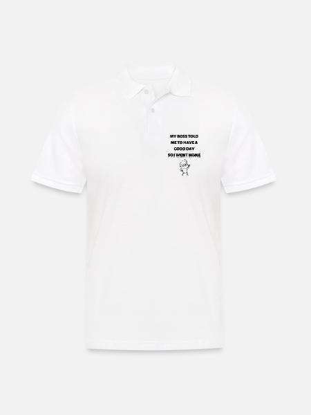 Feierabend - Männer Poloshirt - Weiß