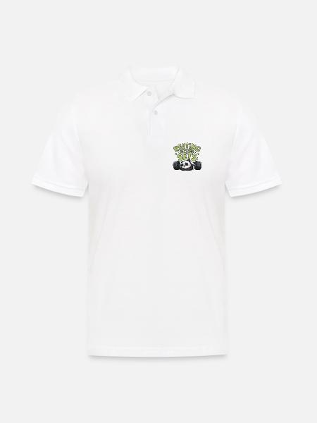Resting Between Sets - Men's Polo Shirt - white