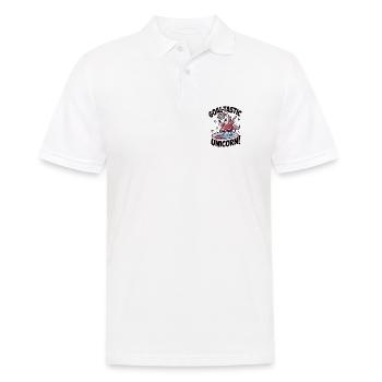 Licorne but-tastique ! - Polo Homme - blanc - Devant - Kai (181cm)
