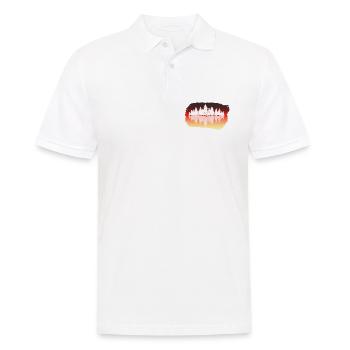 Wald - Forest - Männer Poloshirt - Weiß - Vorne - Kai (181cm)