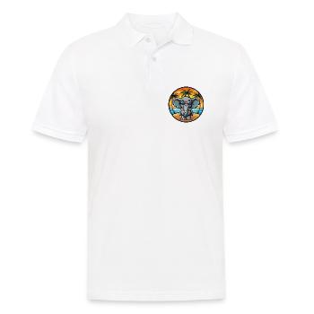Lunettes de soleil de plage d’été de dessin animé drôle d’éléphant - Polo Homme - blanc - Devant - Kai (181cm)