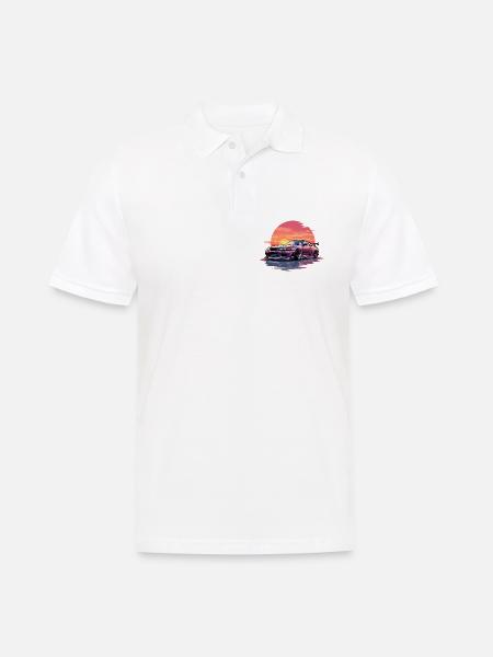Skyline Sunset - Men's Polo Shirt - white