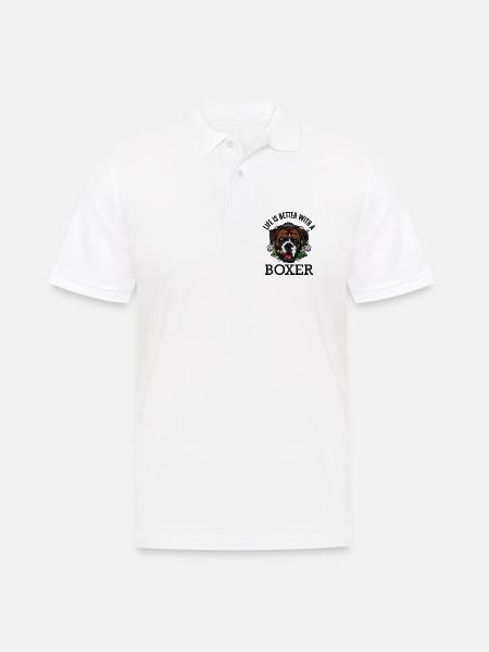 boxeur - Polo Homme - blanc